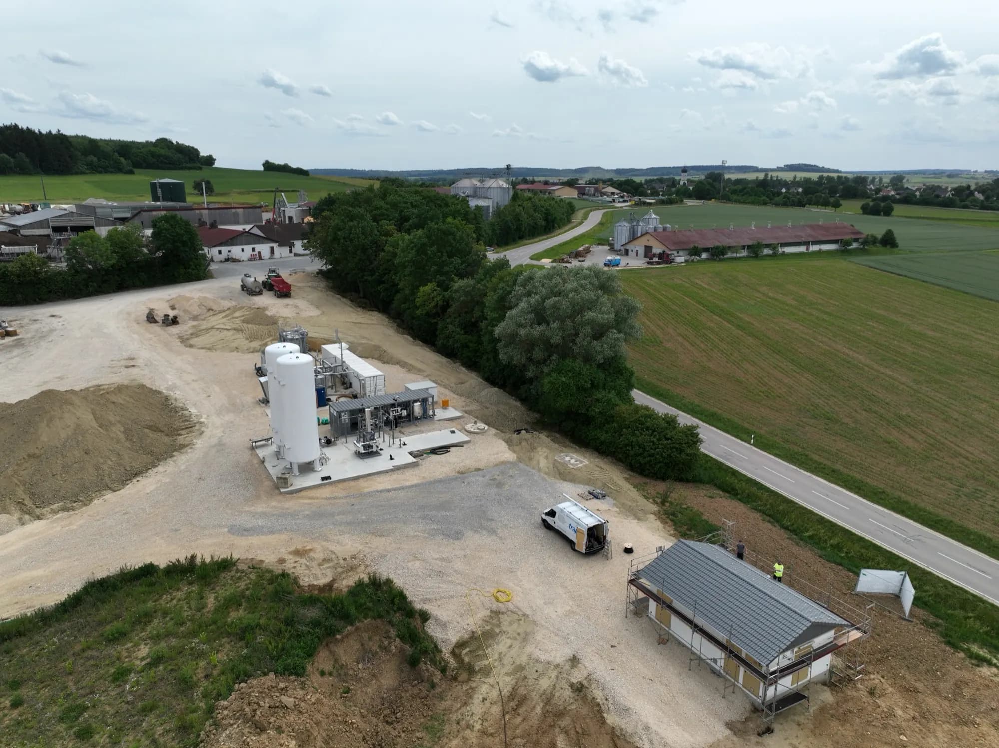 Einspeisestation am Erdgasnetz in Ziertheim
